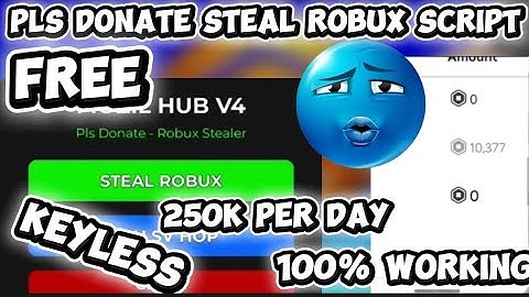 💰PLS DONATE STEAL ROBUX SCRIPT🤑 PASTEBIN KEYLESS 100% WORKING FREE
