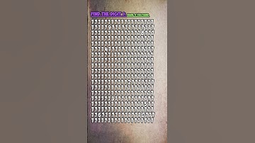 🧠👁️ Find the Odd Digit l The Ultimate Odd Number Challenge.  #quiz #viralvideo  #brainteasers