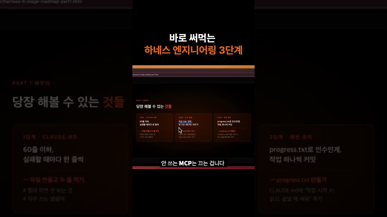 바로 써먹는 하네스 엔지니어링 기법 3단계