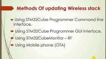 Step by Step updating the STM32WB Wireless Stack(BLE, Zigbee, thread etc. - Part 1