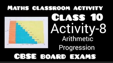 Maths Classroom Activity - 8 for CBSE Class 10: Exploring Arithmetic Progressions | Practical copy