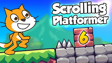 How To Make A SCROLLING PLATFORMER In Scratch - Part 6 - Making Enemies!