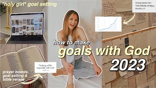 how to set 2023 goals with GOD. *prayer boards,  goal setting, becoming that christian girl* ✨