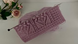 Zarif Ve Kolay İki Şiş Örgü Modeli Yelek Hırka Bluz Şal İçin Örgü Modelleri Knitting Crochet