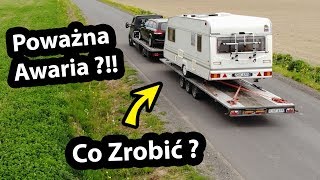 Awaria Przyczepy Kempingowej !!! - Holowanie na Lawecie - Symulacja cz.1 (Vlog #283)