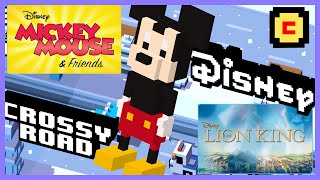 DISNEY CROSSY ROAD Characters & Review | Mickey, Donald, Lion Kings Simba?! Gameplay