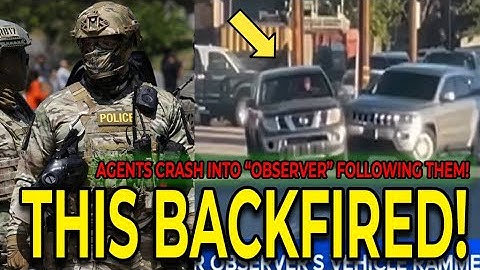 Dems Fume: Man Follows Federal Agents - Ends In Crash And Arrest!