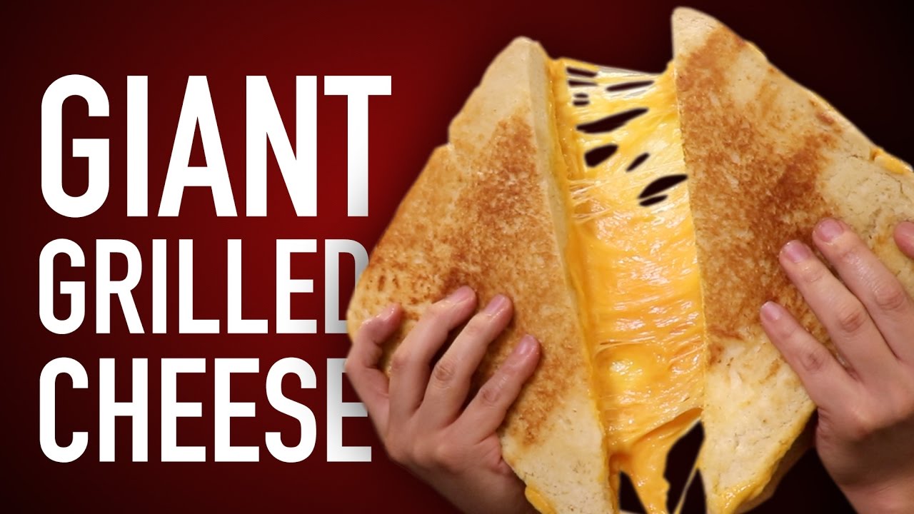 DIY GIANT GRILLED CHEESE | HellthyJunkFood