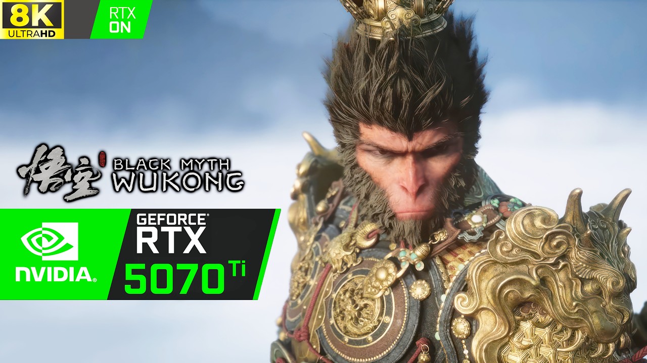 RTX 5070 Ti at 8K on Black Myth Wukong - 8K 60fps!