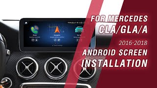 Diy How To Install Android Screen For Mercedes Gla Cla A Ntg5.0 With Apple Carplay & Android Auto
