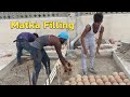 Matka Filling On The Roof Top | Home Construction In India