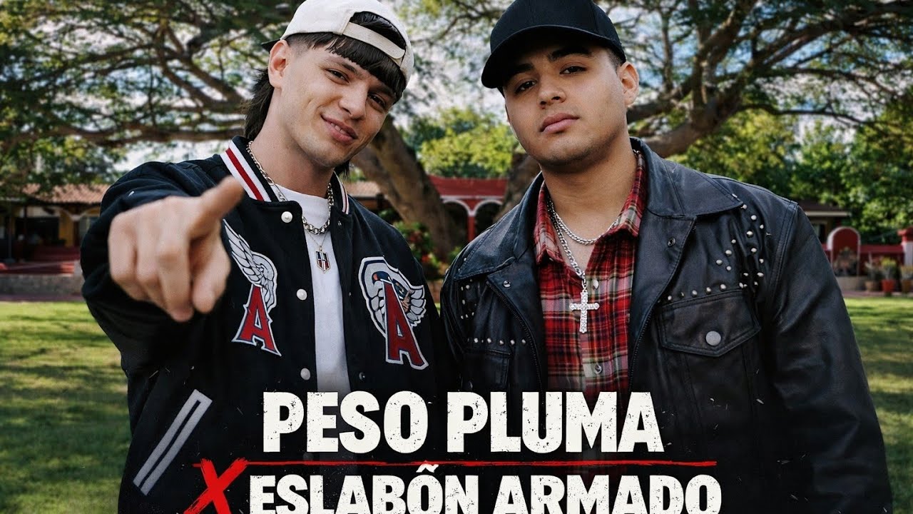 Peso Pluma x Eslabón Armado_ El Azul (Vídeo de la letra de la música)