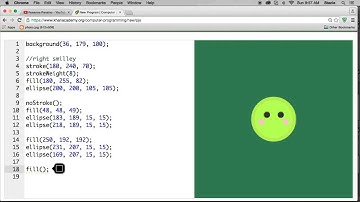 How to make Smiley (EMOJI) in JavaScript using Khan Academy