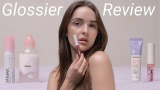 GLOSSIER REVIEW: Wild Fig Balm Dotcom, Milky oil, Bubblewrap, & Gloss #Glossier