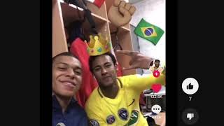 Neymar and Mbappe shimmer and shine funny video