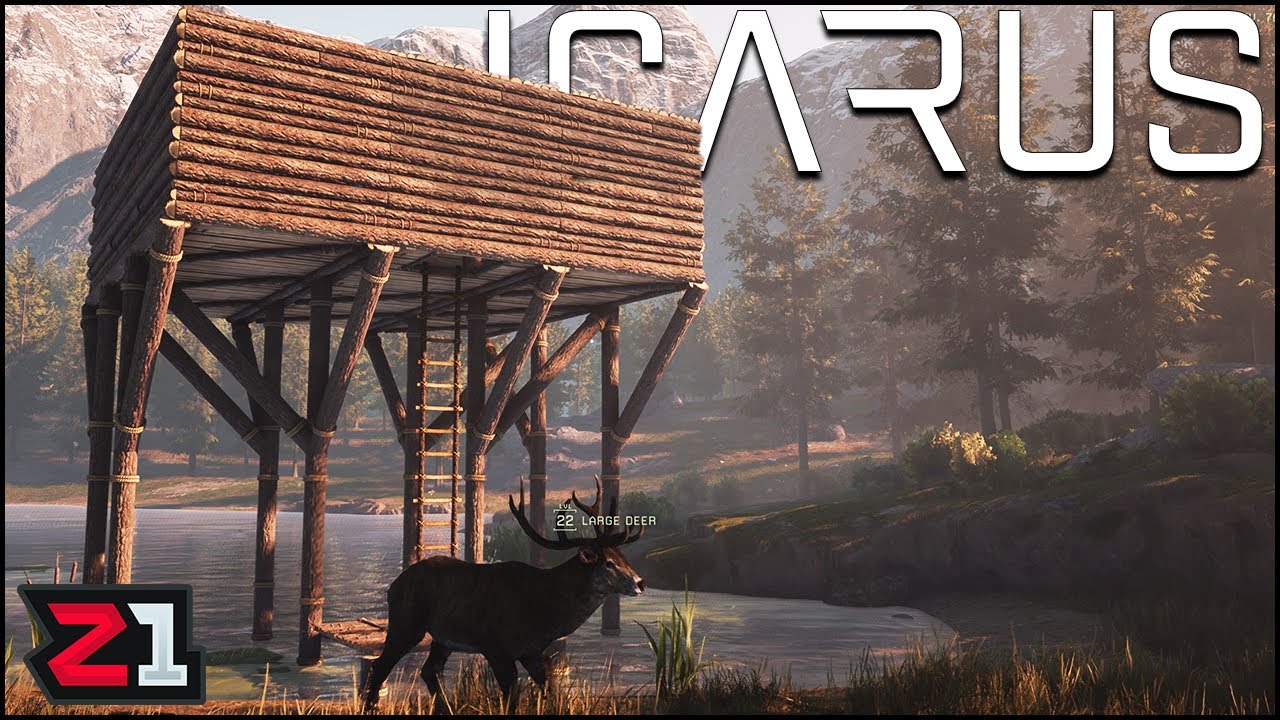 First House and First BEAR ATTACK ! Icarus Beta Weekend 2 | Z1 Gaming