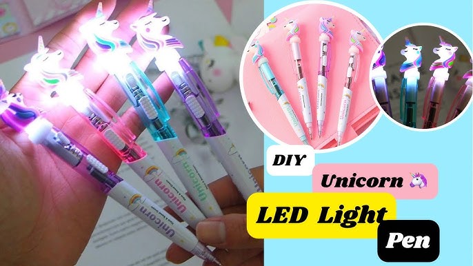 Unicorn led pens/Unicorn led light pen/pens for girls/pens pack/Pens for  students/light pen at Rs 15/piece in New Delhi