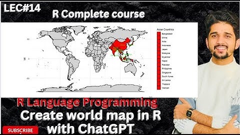 Create a World map in R Language programming | R Language Programming Complete course |Lecture 14