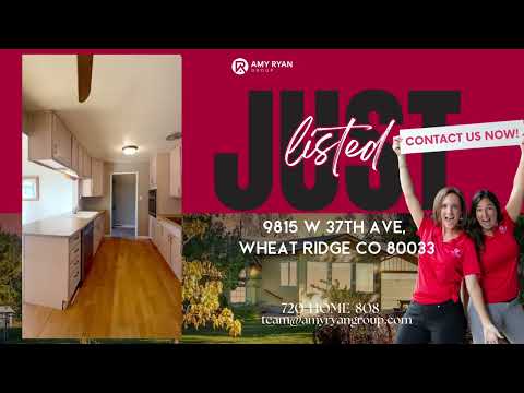 9815 W 37th Ave, Wheat Ridge, CO home video tour
