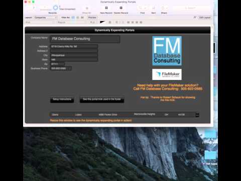 FileMaker Pro Advanced - Dynamically Expanding Portals