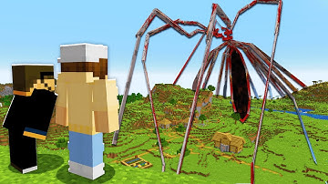 I Trapped Friends with an ARACHNOPHOBIA Mod in Minecraft
