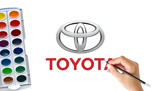 How To Draw Toyota Logo Step By Step Toyota Car Logo