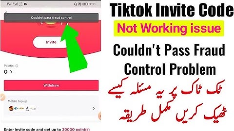 Tiktok Invite Code Not Working Solution Couldn