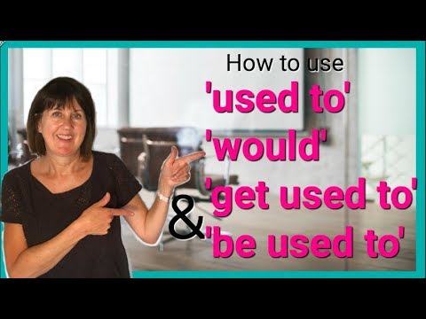 How to use USED TO | WOULD | GET USED TO & BE USED TO in English