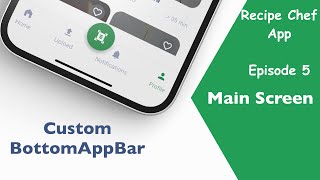 Home Screen - BottomAppBar - Episode 5 - Recipe Chef | Cooking App - Flutter Tutorial - Speed Code