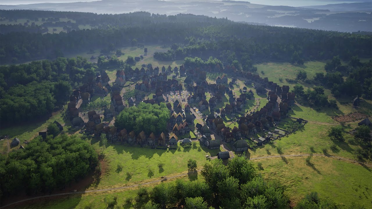 Строим круглой средневековый город | Manor Lords Timelapse