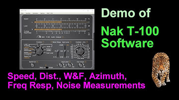 Demonstration of Nak T-100 software for testing of cassette decks