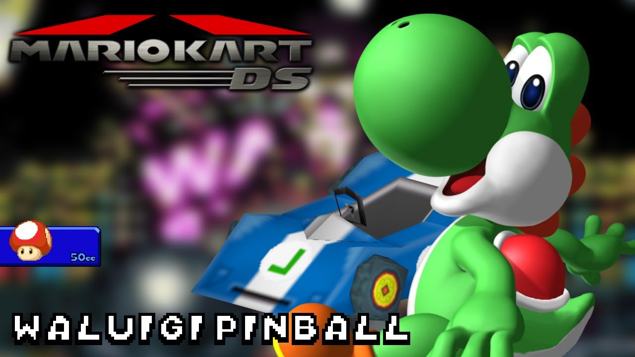 Mario Kart DS - 50cc - Yoshi - Streamliner - Waluigi Pinball | Ep. 3623