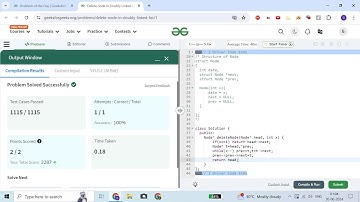 Delete node in Doubly Linked List| With Visualization | O(x) | C++ | GFG | POTD 30-06-24