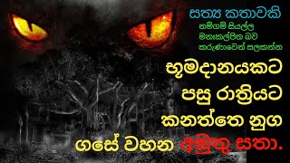 භූමදානයකට පසු රාත්‍රියට කනත්තෙ නුග ගසේ වහන අමුතු සතා / සත්‍ය කතාවකි / හොල්මන් කතා