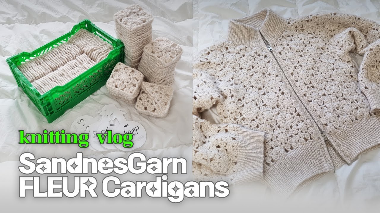 [뜨개로그] 모친자모드 On!🤩 | Fleur Cardigan (sub)