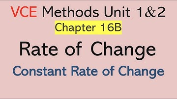 Constant Rate of Change: distance-time graphs | Chapter 16B | VCE Unit 1&2 Maths Methods