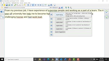 Using Ghotit Editor- Spelling and Grammar Checker Feature