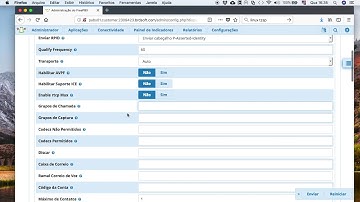 Criacao de ramais no FreePBX