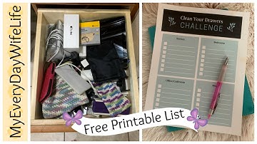 🌺CLEAN YOUR DRAWERS || JULY 30 DAY DECLUTTERING CHALLENGE 🌺