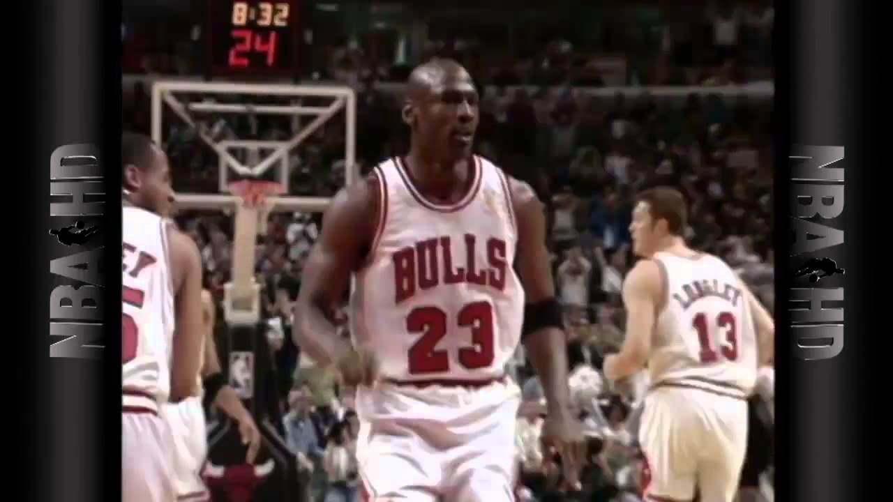 Michael Jordan's Dunk on Dikembe Mutombo - YouTube