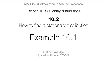 MATH2750 10.2 Example 10.1