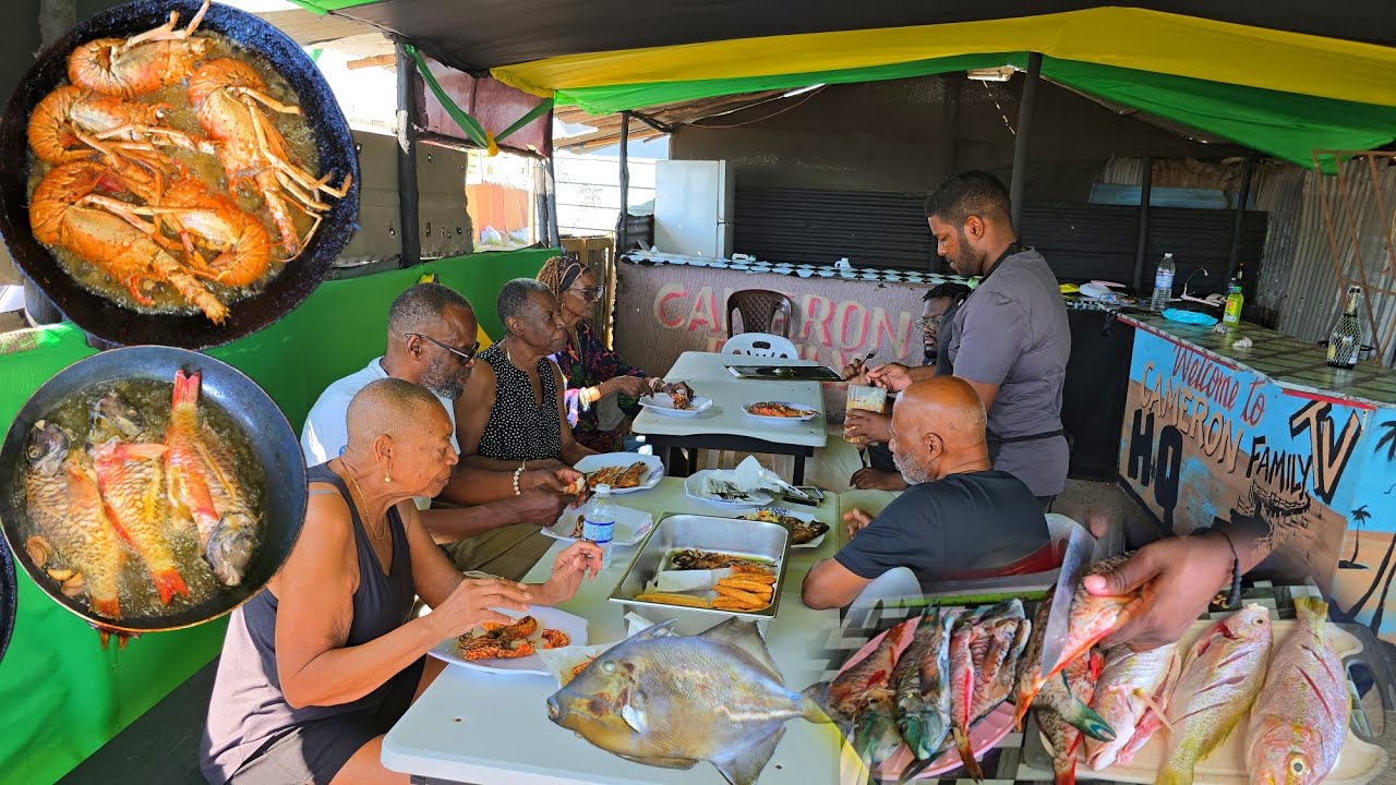 PARROT FISH,YELLOWTAIL SNAPPERS & LOBSTERS FOR MY GUESTS AT OUR HQ.