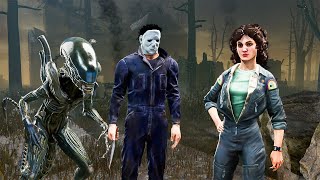 DBD | Survivor Gameplay vs Myers & Xenomorph (No Commentary)