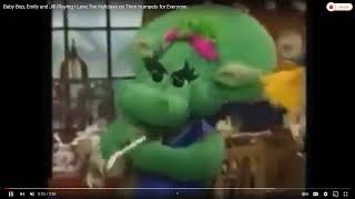 Baby Bop, Emily And Jill Playing To The Clipboard Shuffle On Their Trumpets