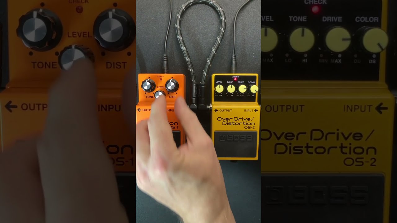 LEAD guitar: BOSS DS-1 Distortion vs BOSS OS-2 OverDrive
