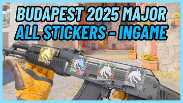 IN-GAME ALL Budapest 2025 Major TEAM STICKERS - NEW CS2 Stickers showcase [4k]
