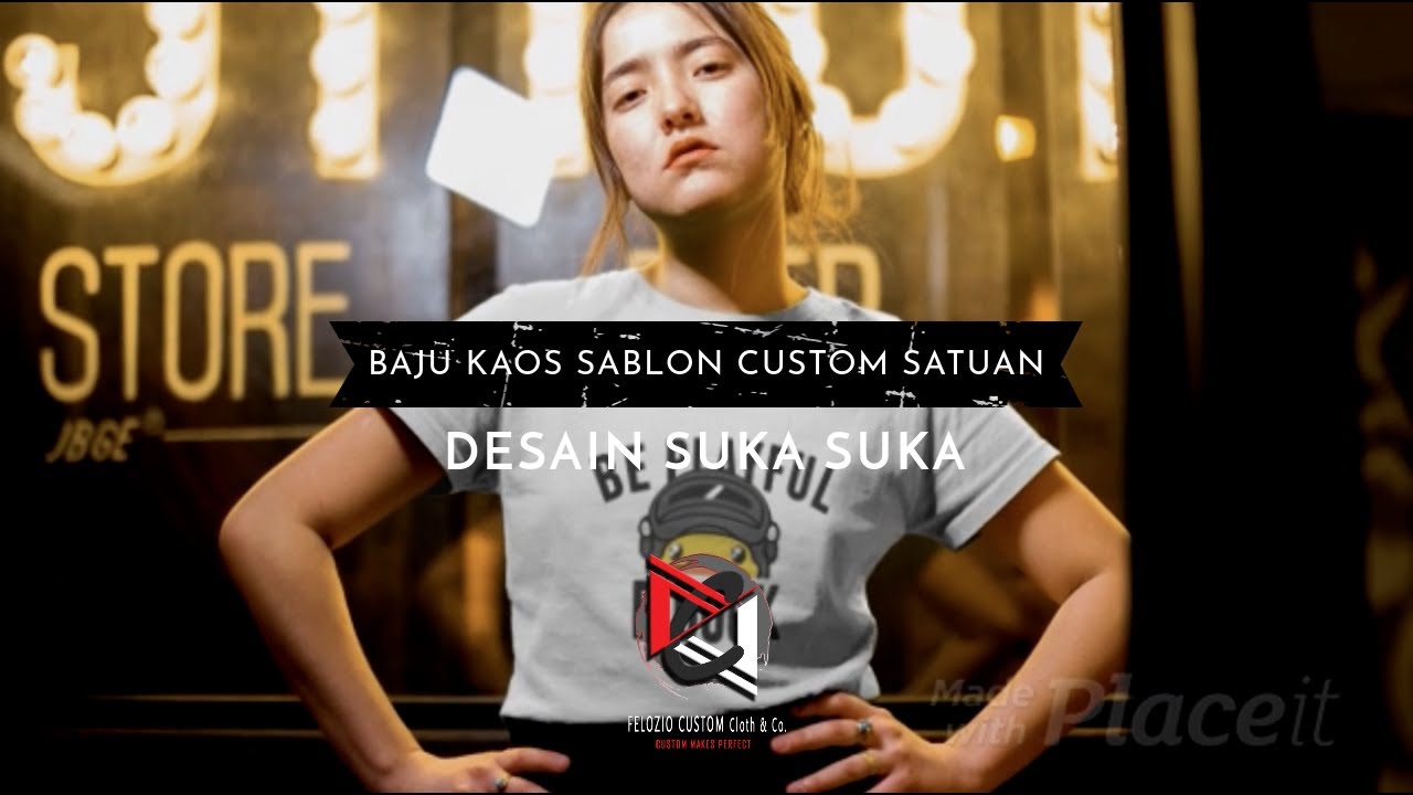 Kaos Sablon Satuan Custom | Felozio Custom Cloth & Co.
