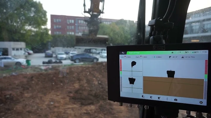 FJDynamics 3D excavator guidance system running with 2nd gen tilt bucekt sensor