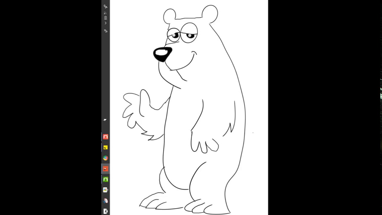 رسم دب بخطوات سهلة ،تعلم رسم دب بطريقة سهله وخطوات #تعلم_الرسم