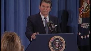 President Reagan’s 9th Press Conference in the East Room on March 31, 1982
